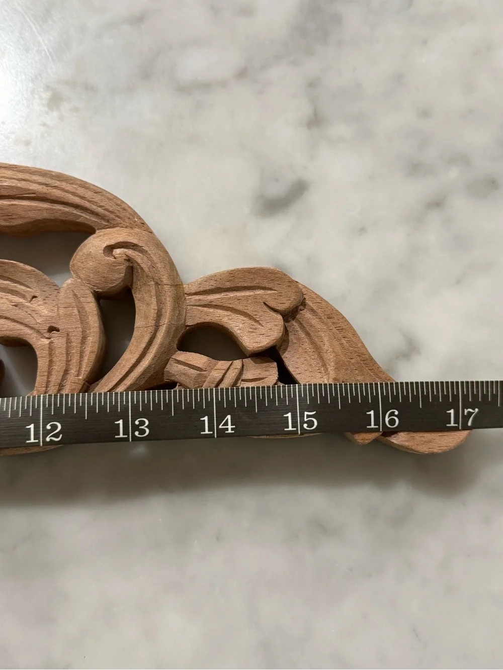 Anthropologie Hand Carved Wooden Decorative Hanger | Made in Indonesia